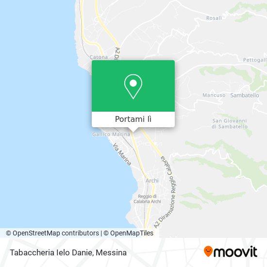 Mappa Tabaccheria Ielo Danie