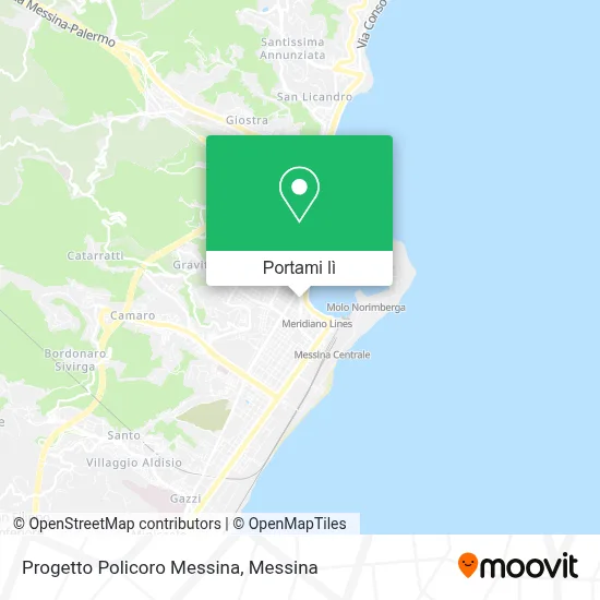 Mappa Progetto Policoro Messina