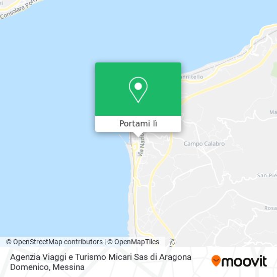 Mappa Agenzia Viaggi e Turismo Micari Sas di Aragona Domenico