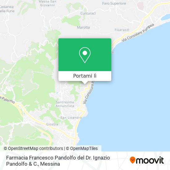 Mappa Farmacia Francesco Pandolfo del Dr. Ignazio Pandolfo & C.