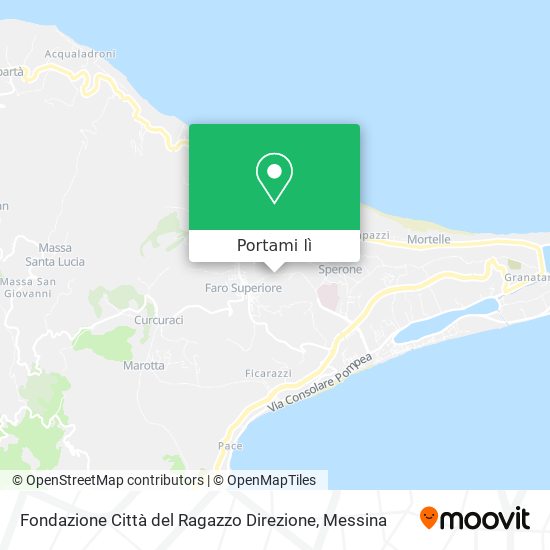Mappa Fondazione Città del Ragazzo Direzione