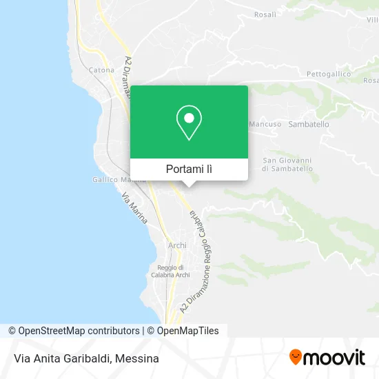 Mappa Via Anita Garibaldi