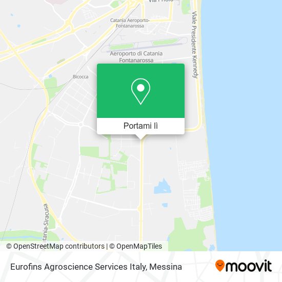 Mappa Eurofins Agroscience Services Italy
