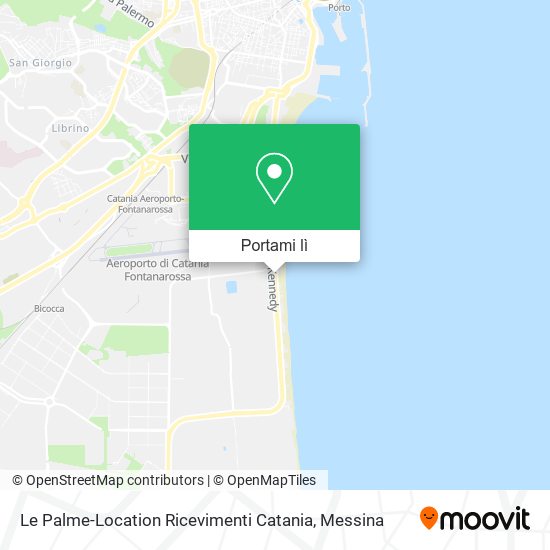 Mappa Le Palme-Location Ricevimenti Catania