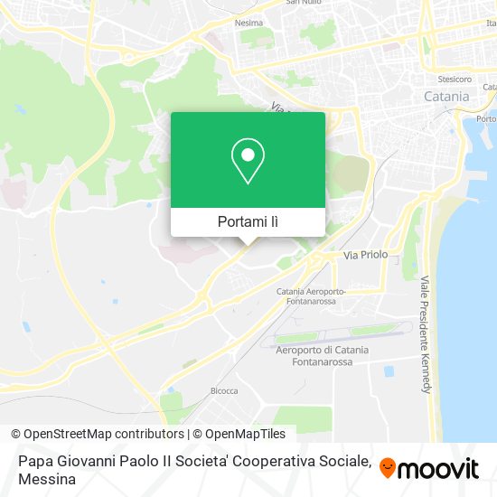 Mappa Papa Giovanni Paolo II Societa' Cooperativa Sociale