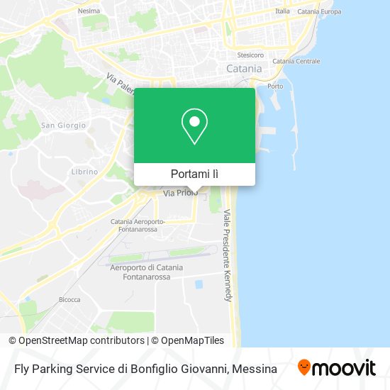Mappa Fly Parking Service di Bonfiglio Giovanni