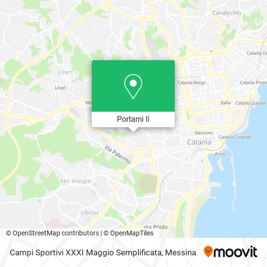 Mappa Campi Sportivi XXXI Maggio Semplificata