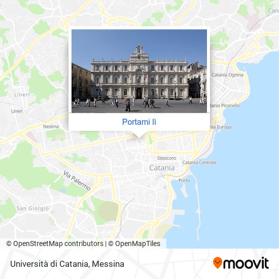 Mappa Università di Catania