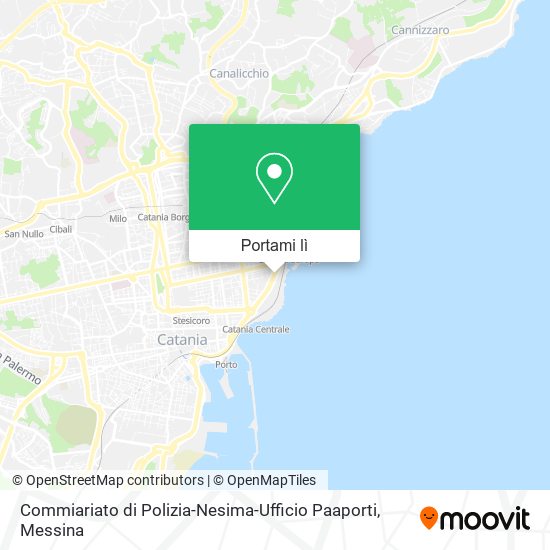 Mappa Commiariato di Polizia-Nesima-Ufficio Paaporti