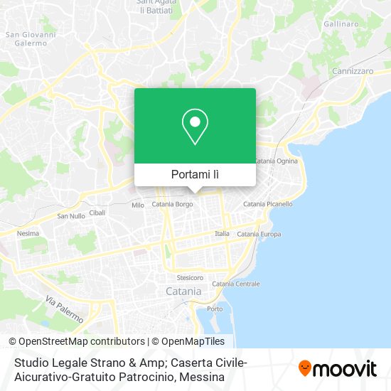 Mappa Studio Legale Strano & Amp; Caserta Civile-Aicurativo-Gratuito Patrocinio