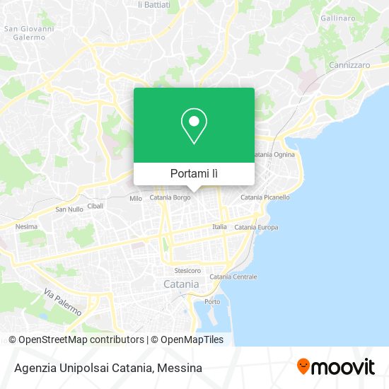 Mappa Agenzia Unipolsai Catania