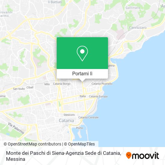 Mappa Monte dei Paschi di Siena-Agenzia Sede di Catania