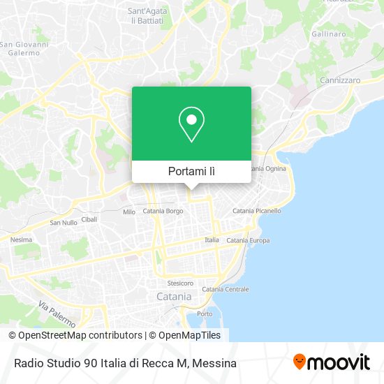 Mappa Radio Studio 90 Italia di Recca M