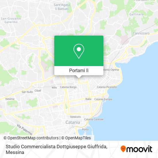 Mappa Studio Commercialista Dottgiuseppe Giuffrida