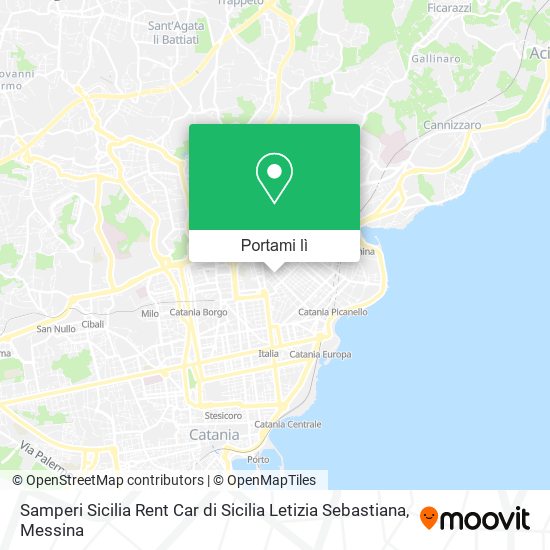 Mappa Samperi Sicilia Rent Car di Sicilia Letizia Sebastiana