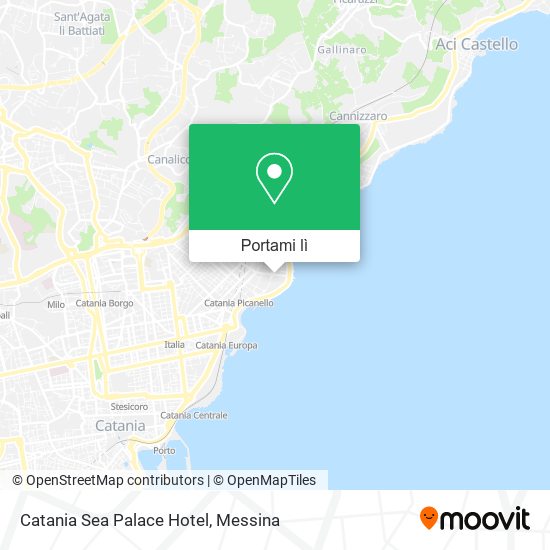Mappa Catania Sea Palace Hotel