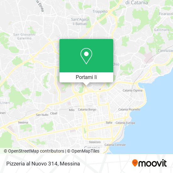 Mappa Pizzeria al Nuovo 314