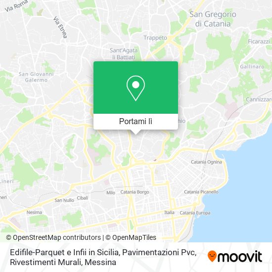 Mappa Edifile-Parquet e Infii in Sicilia, Pavimentazioni Pvc, Rivestimenti Murali