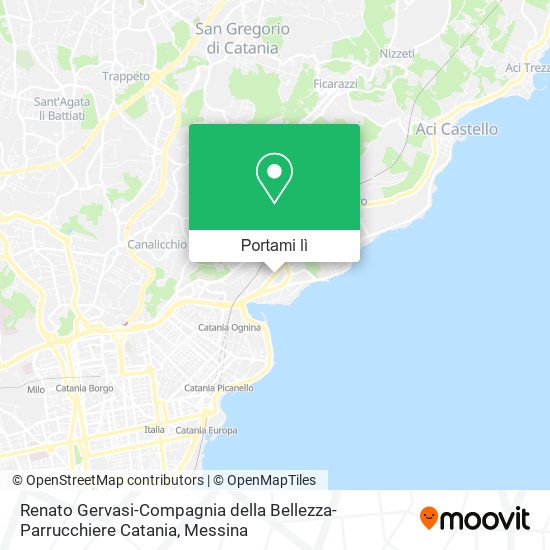 Mappa Renato Gervasi-Compagnia della Bellezza-Parrucchiere Catania
