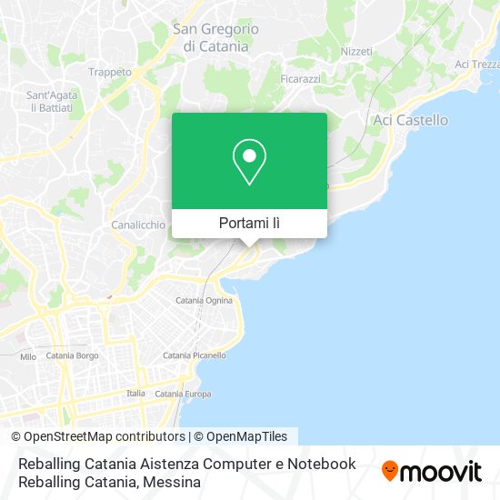 Mappa Reballing Catania Aistenza Computer e Notebook Reballing Catania