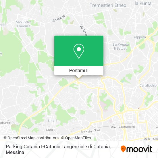 Mappa Parking Catania I-Catania Tangenziale di Catania