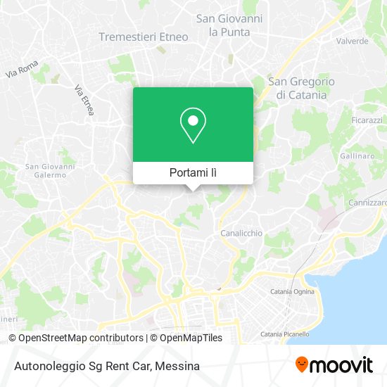 Mappa Autonoleggio Sg Rent Car