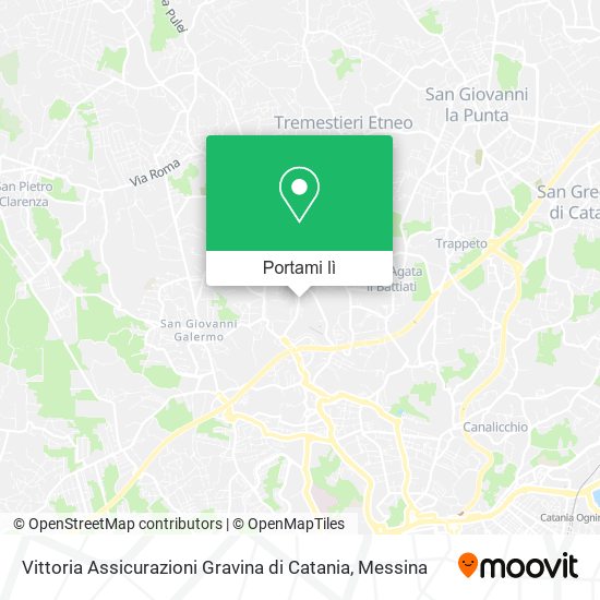 Mappa Vittoria Assicurazioni Gravina di Catania
