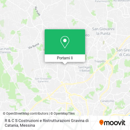 Mappa R & C S Costruzioni e Ristrutturazioni Gravina di Catania