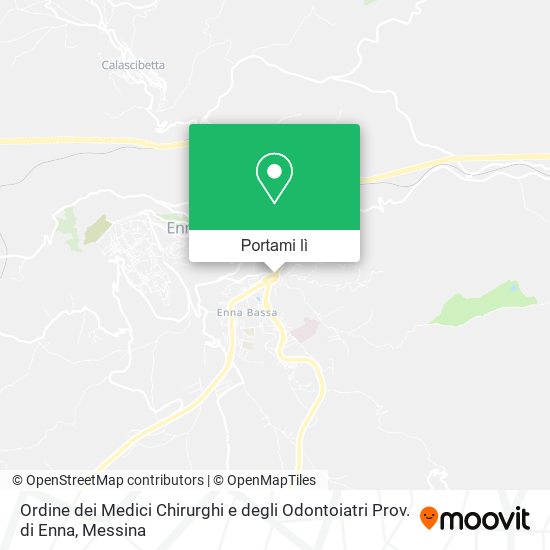 Mappa Ordine dei Medici Chirurghi e degli Odontoiatri Prov. di Enna