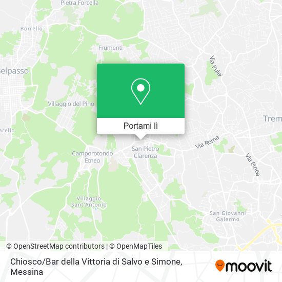 Mappa Chiosco / Bar della Vittoria di Salvo e Simone