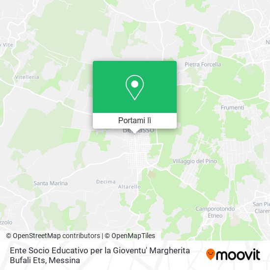 Mappa Ente Socio Educativo per la Gioventu' Margherita Bufali Ets