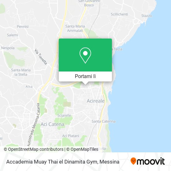 Mappa Accademia Muay Thai el Dinamita Gym