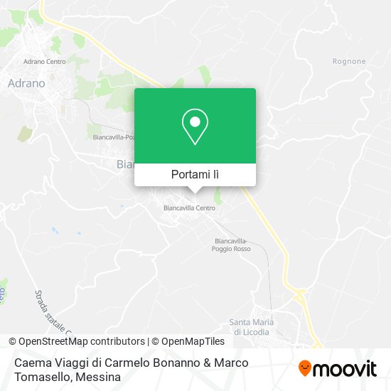 Mappa Caema Viaggi di Carmelo Bonanno & Marco Tomasello