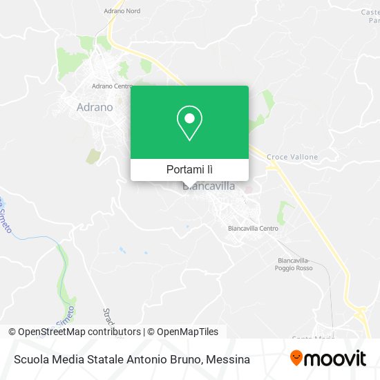Mappa Scuola Media Statale Antonio Bruno