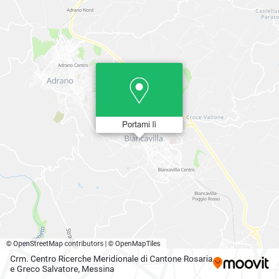 Mappa Crm. Centro Ricerche Meridionale di Cantone Rosaria e Greco Salvatore