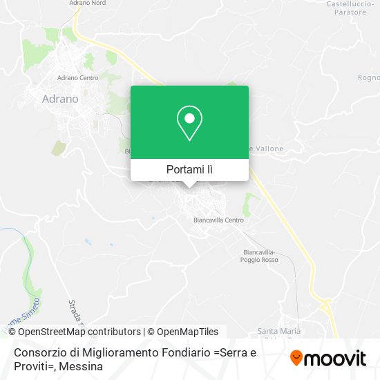 Mappa Consorzio di Miglioramento Fondiario =Serra e Proviti=