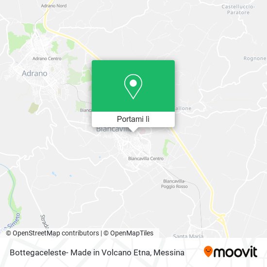 Mappa Bottegaceleste- Made in Volcano Etna