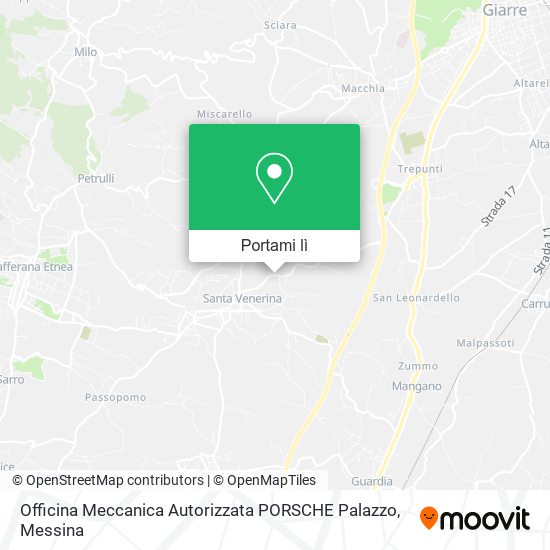 Mappa Officina Meccanica Autorizzata PORSCHE Palazzo