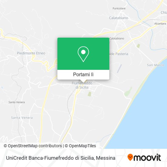 Mappa UniCredit Banca-Fiumefreddo di Sicilia