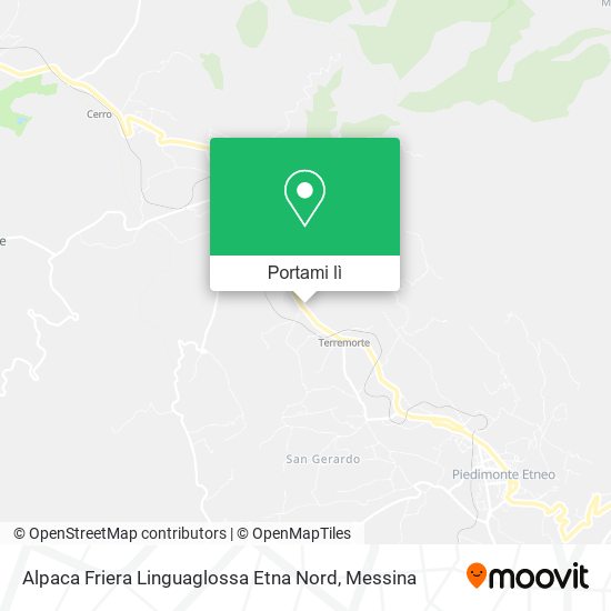Mappa Alpaca Friera Linguaglossa Etna Nord