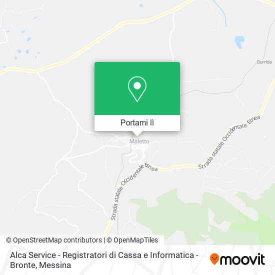Mappa Alca Service - Registratori di Cassa e Informatica - Bronte
