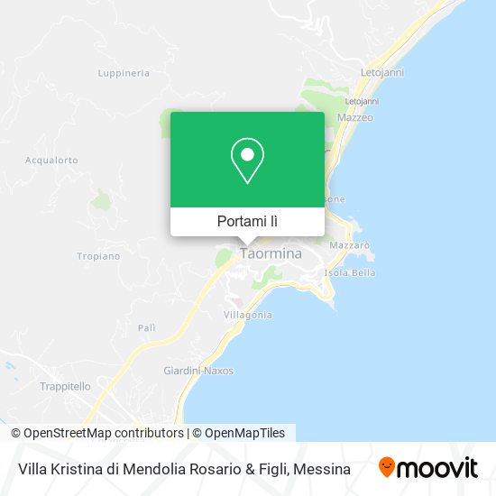 Mappa Villa Kristina di Mendolia Rosario & Figli