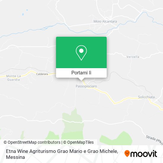 Mappa Etna Wine Agriturismo Grao Mario e Grao Michele