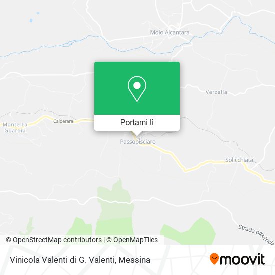 Mappa Vinicola Valenti di G. Valenti