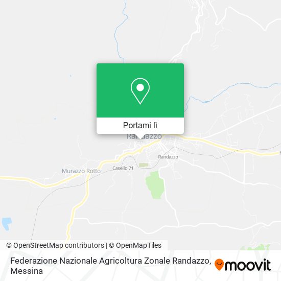 Mappa Federazione Nazionale Agricoltura Zonale Randazzo