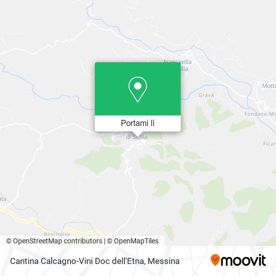 Mappa Cantina Calcagno-Vini Doc dell'Etna