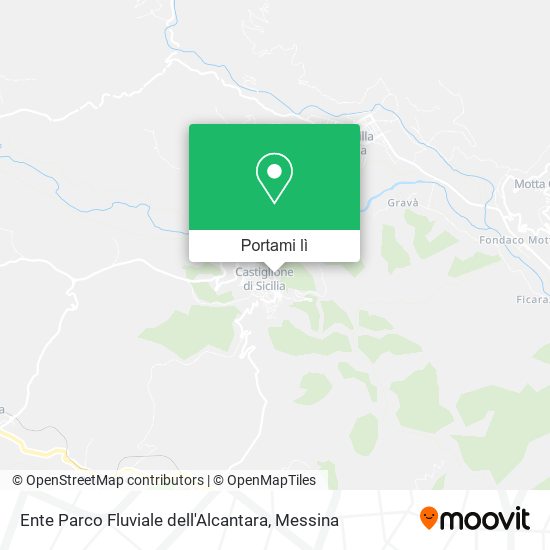 Mappa Ente Parco Fluviale dell'Alcantara
