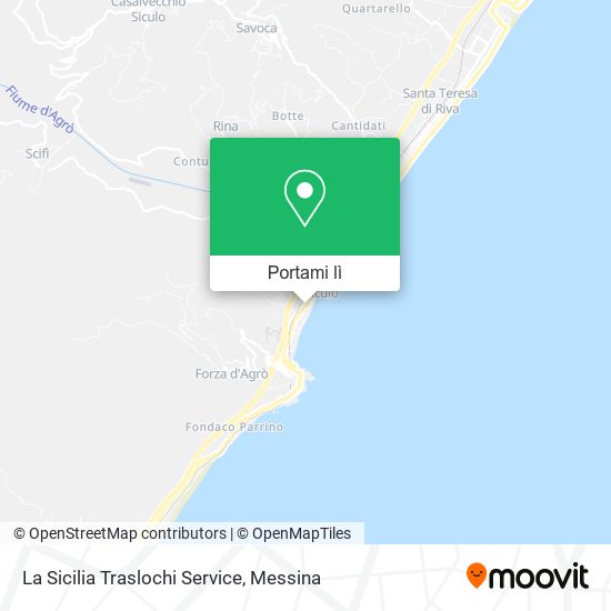 Mappa La Sicilia Traslochi Service