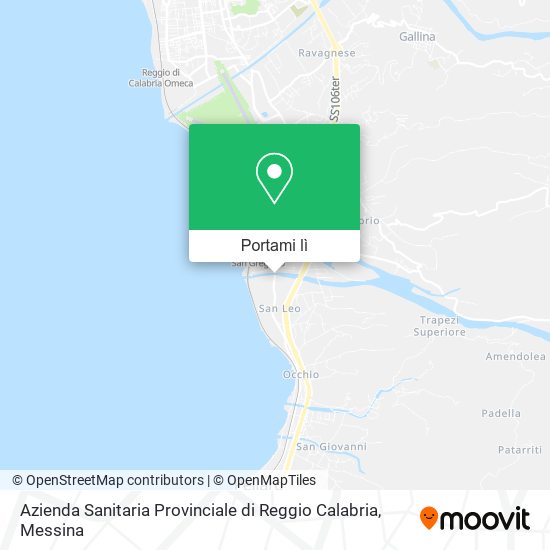 Mappa Azienda Sanitaria Provinciale di Reggio Calabria