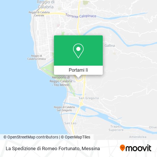 Mappa La Spedizione di Romeo Fortunato
